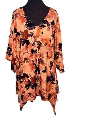 New Torrid Plus Size Floral Blouse Shirt Top
